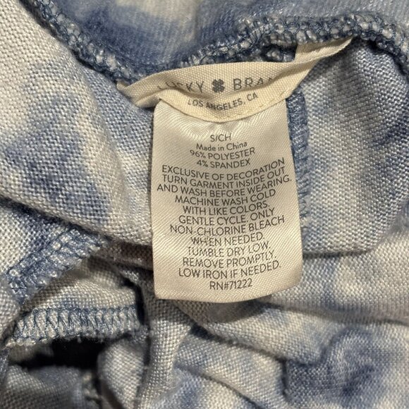 Lucky Brand Tie Dye Pajama Pants S PJ Bottoms Sleep Elastic Pull On Soft Hippie - Picture 6 of 6